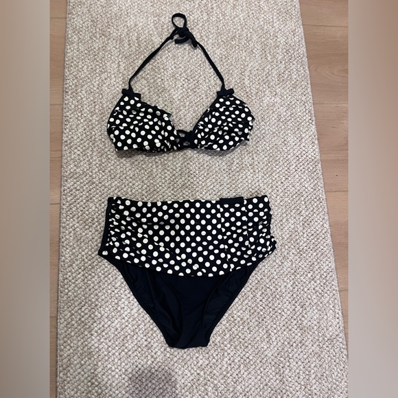Bleu Rod Beattie Black and White two piece Bikini - Picture 1 of 6